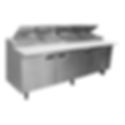 Delfield 18699PTLP 99" LiquiTec Pizza Prep Table with Refrigerated Base 115v