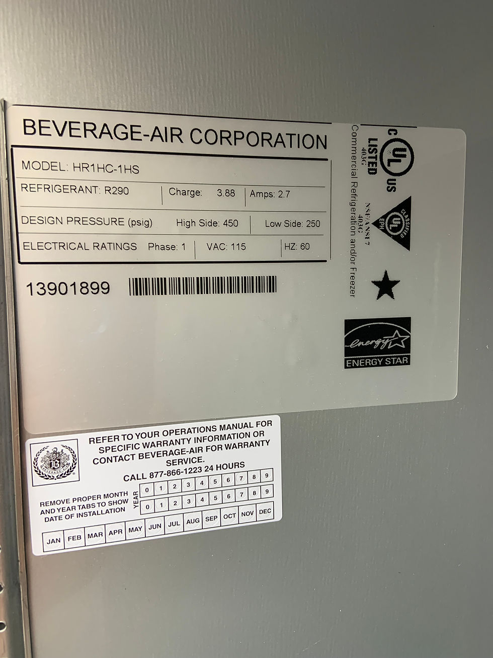 Thumbnail: Beverage Air HR1HC-1HS 26" 1 door Reach In Refrigerator