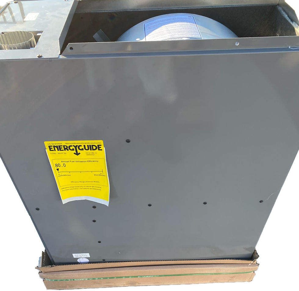 Thumbnail: Rheem R802V0503A14DZSCAP 80% 2-Stage Downflow Furnace 3ton
