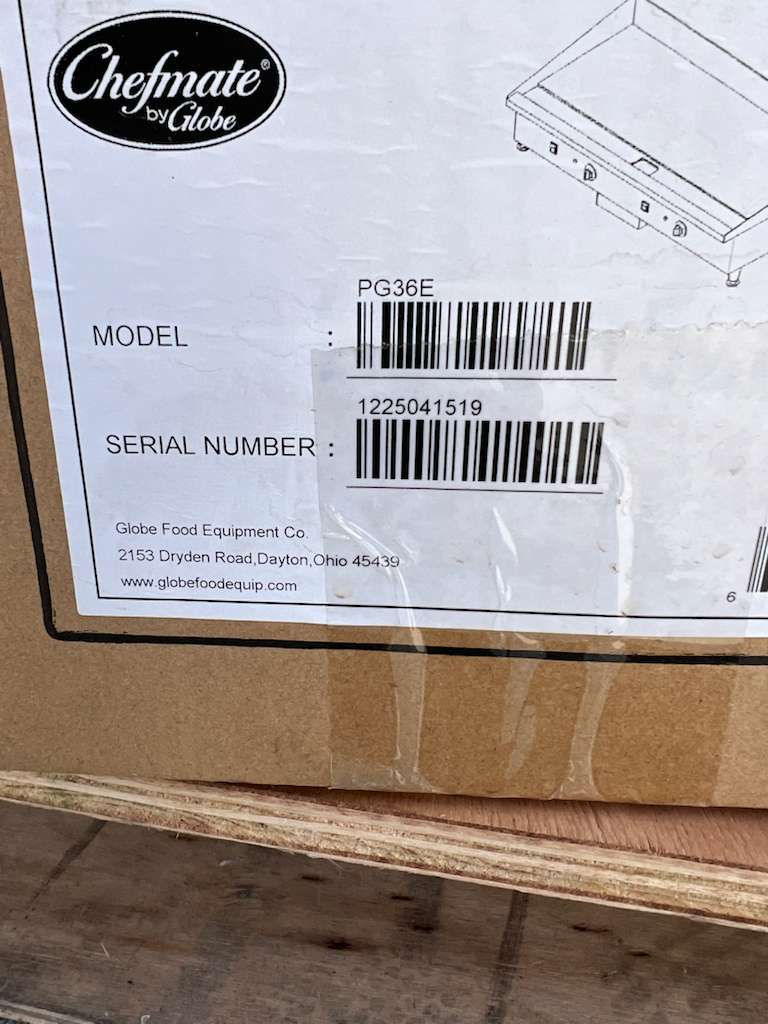 Thumbnail: Globe PG36E 36" Electric Griddle Thermostatic Controls 1" Steel Plate 208-240v 1ph