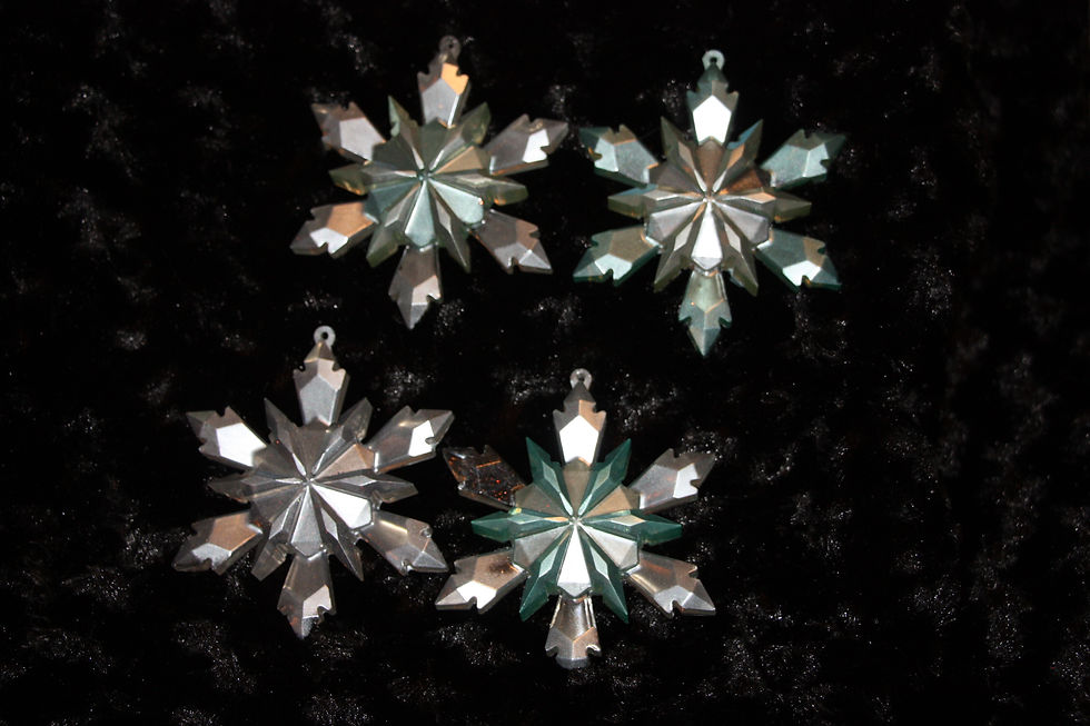Thumbnail: Ornaments, Stars, Small (Set of 4)