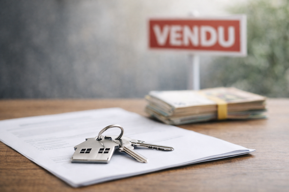 vente immobilière : clés et dossier, symbole d’un logement bien estimé vendu rapidement