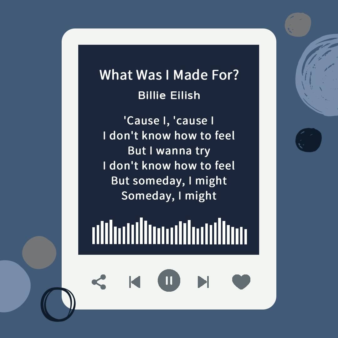 低潮英文歌推薦Billie Eilish - What Was I Made for