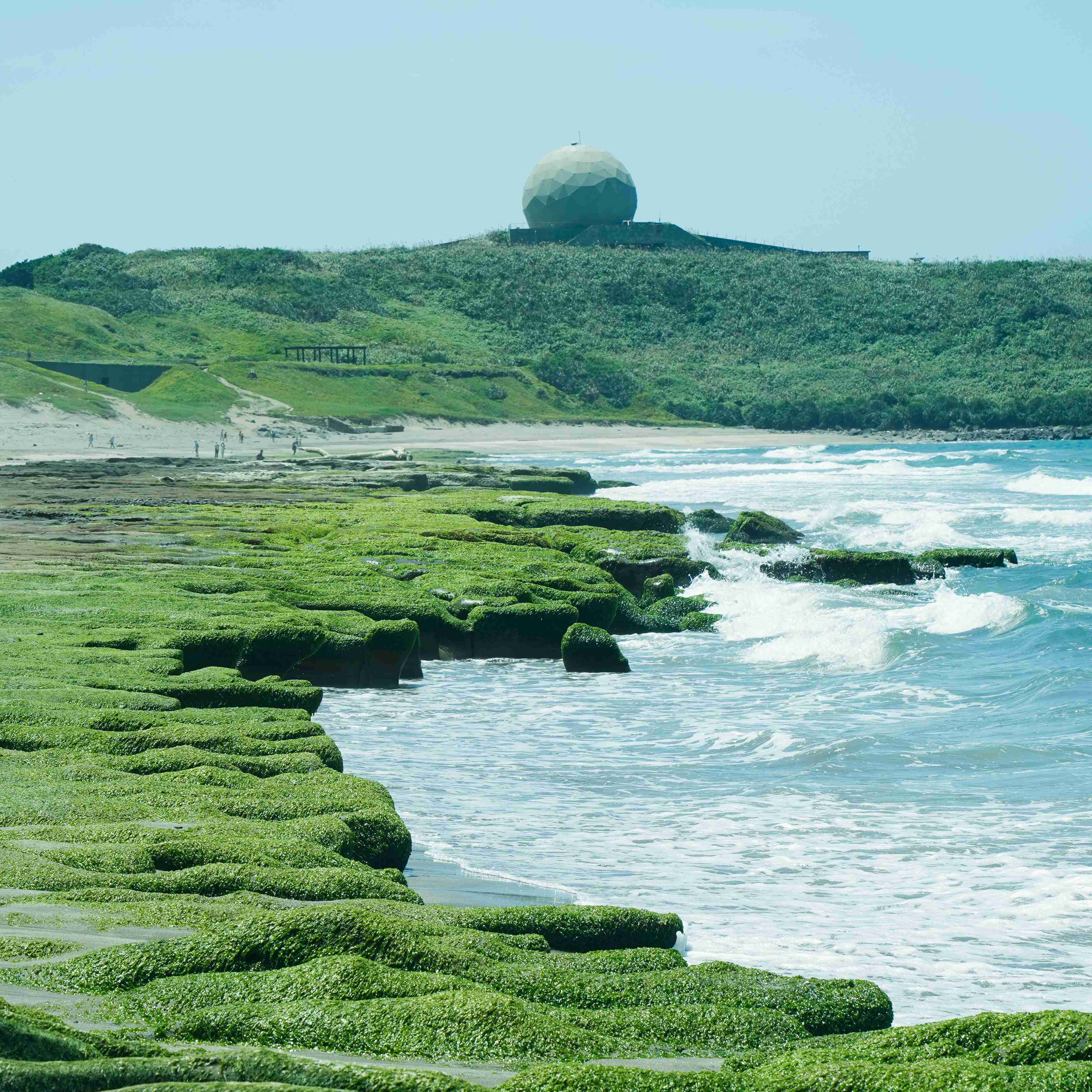老梅綠石槽一景