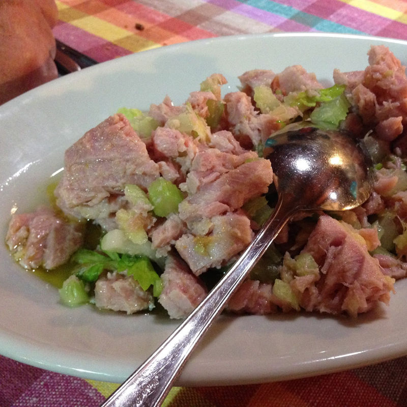 マグロとセロリのサラダ