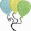 Thumbnail: 3 Balloons Embroidery Design