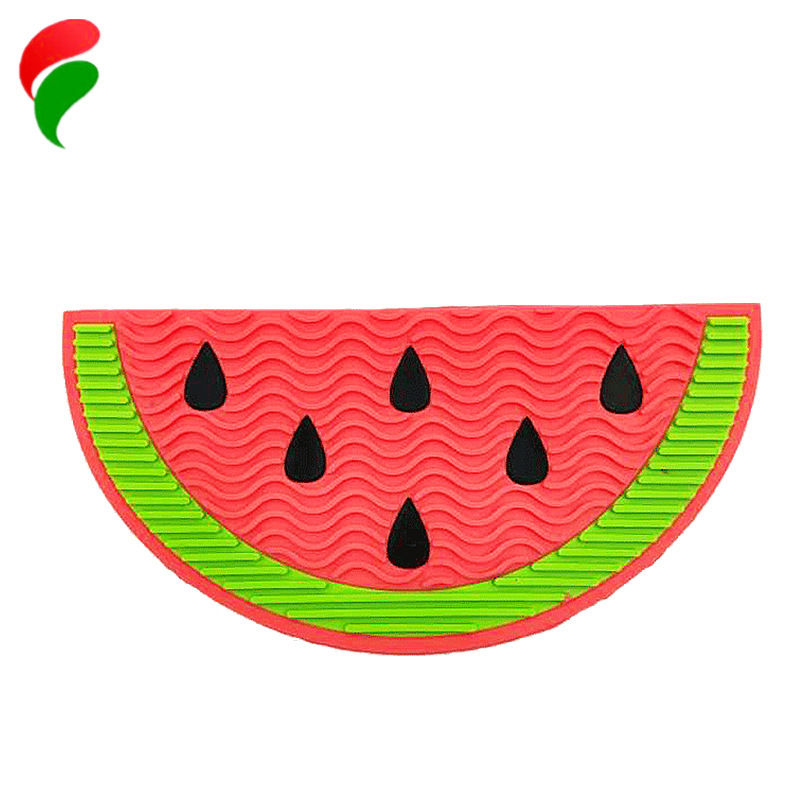 Thumbnail: Creative Silicone Watermelon Brush Cleaning Mat with Suction Cups