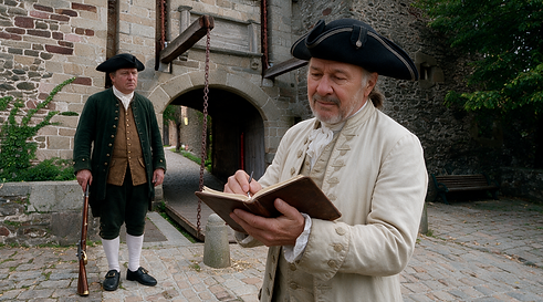 Commissaire à la Marine Sicard Pont Levis Hauteville de Granville 1731.png