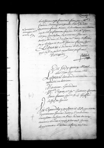 Archives de 1736 du Conseil Souverain de Québec