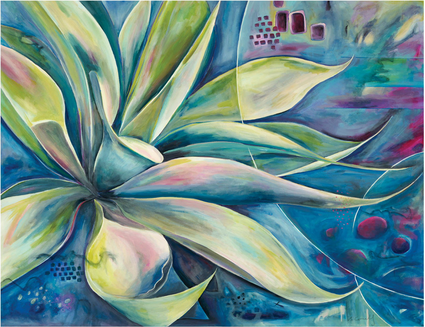 Blue Agave #3 / 30x40 / + frame