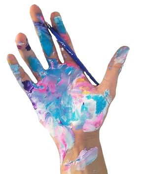 Hand Full Of Paint