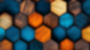 Wooden hexagon texture backdrop symbolizing CircZle circular jigsaw puzzle complexity by Circular Puzzles.