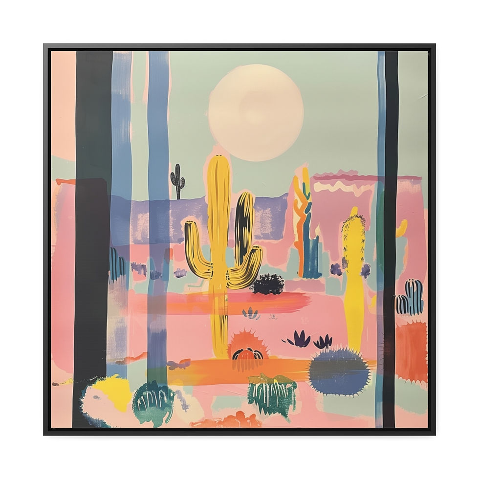 Thumbnail: Red Hot Summer | Gallery Canvas | Cowboy Desert Artwork Art Print