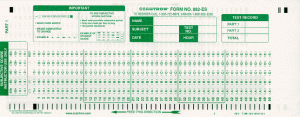 "Number 2 pencils only!"