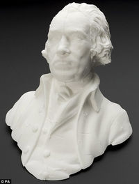 Bust of James Watt derived from the 1807 mold using 3D digital scanner
