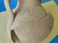 Inscription pieced back together from fragments. Photo courtesy National Museum of Tajikistan.