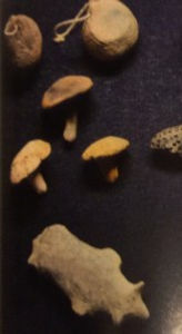Ceramic mushroom "amulets"?, ritual implements, Rokaku-shi, Akita prefecture