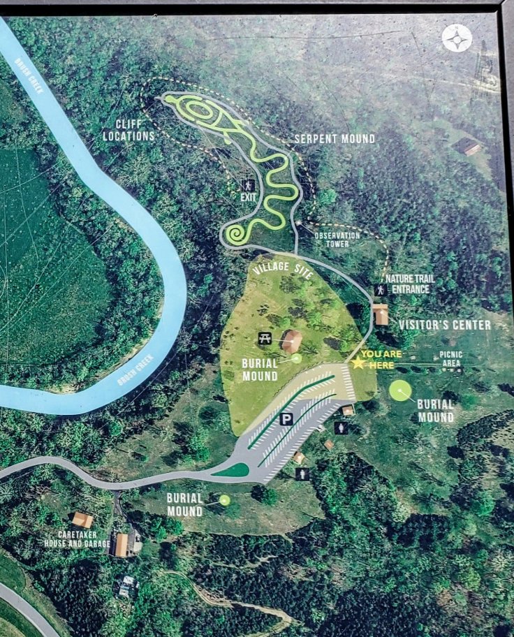 Map of the Serpent Mound