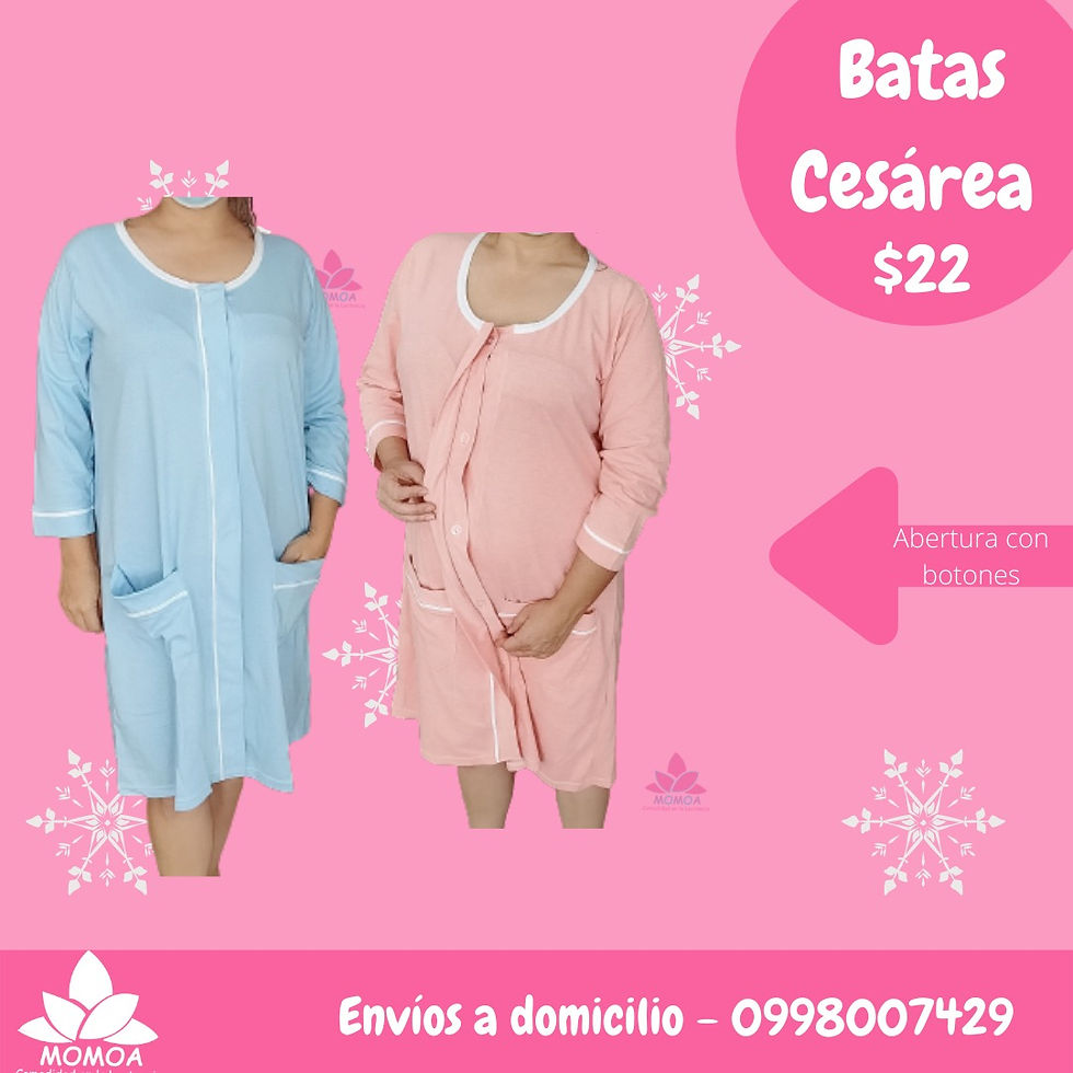 Miniatura: Pijama Bata Camisón Botones Hospital - Cesárea