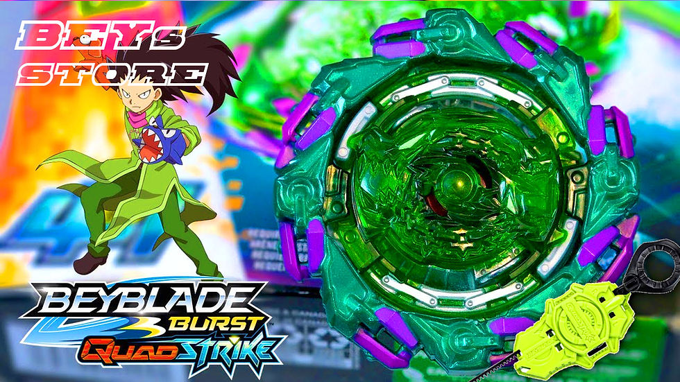 Beyblade Lançador Hasbro Chain Kerbeus QuadStrike