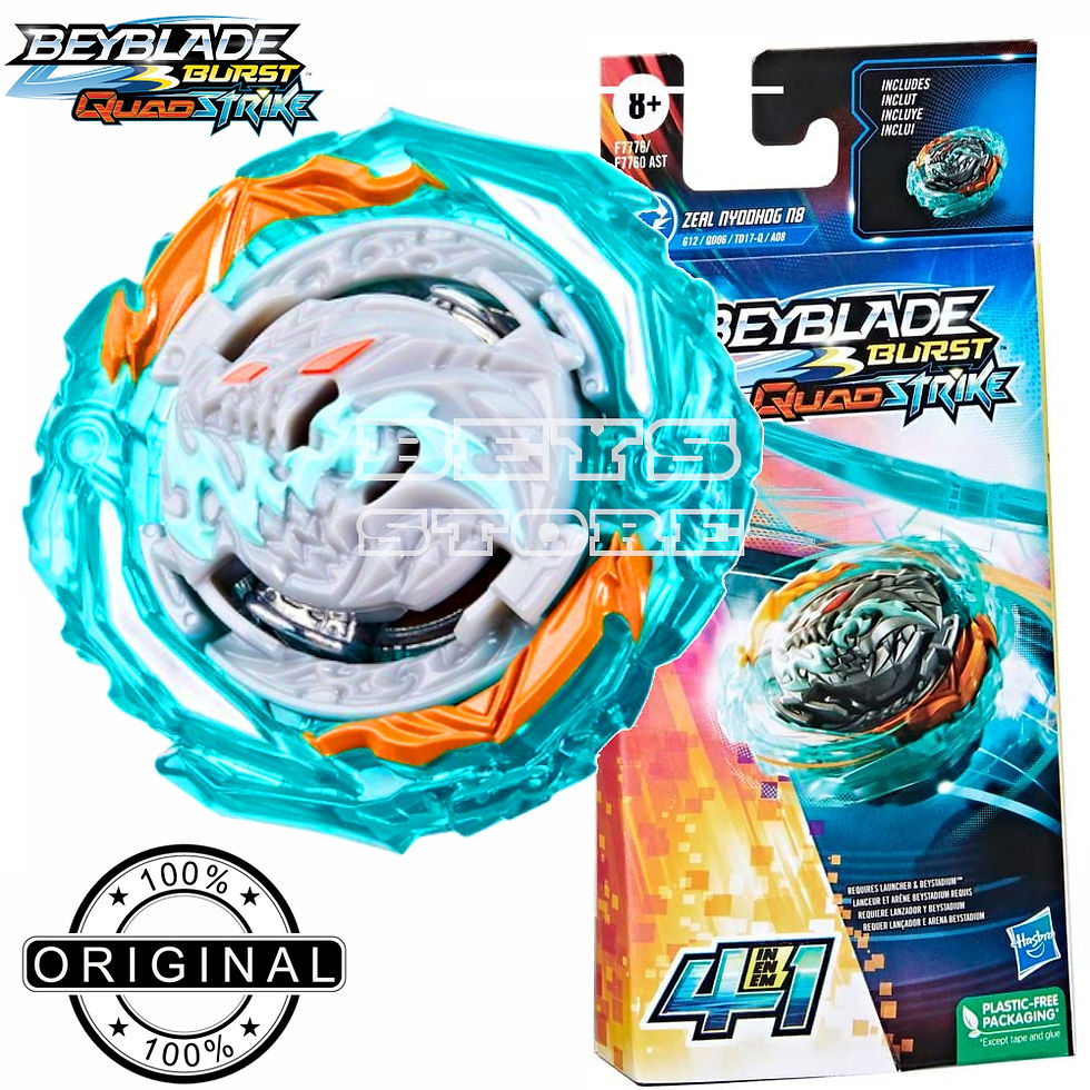 Thumbnail: Beyblade Oficial QuadStrike Zeal Nyddhog - Hasbro