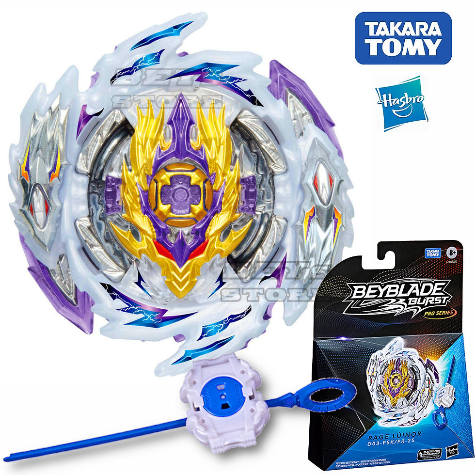 Thumbnail: Beyblade Oficial Hasbro/Takara Tomy Rage Luinor com Lançador