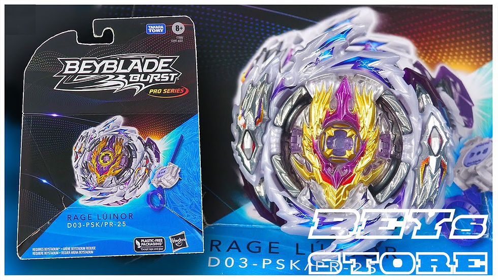 Beyblade Oficial Hasbro/Takara Tomy Rage Luinor com Lançador