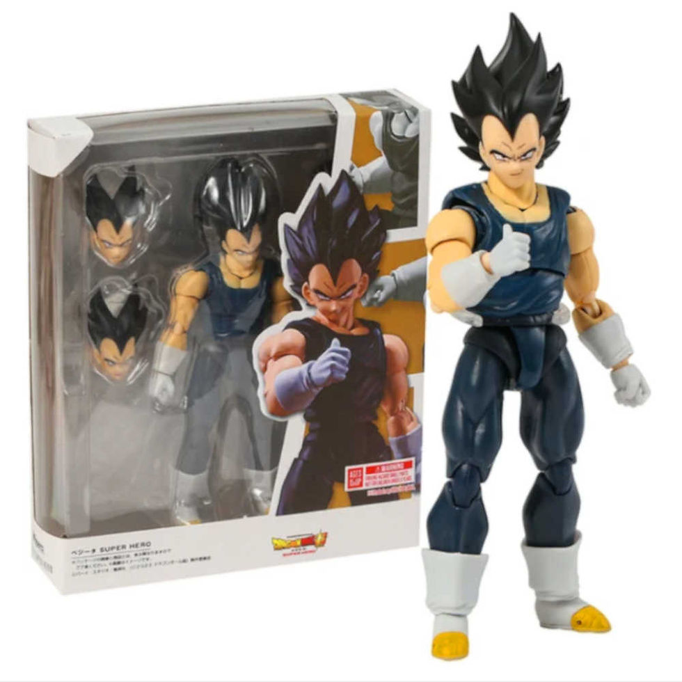 Boneco Articulado Dragon Ball Vegeta Super Hero Acessorios
