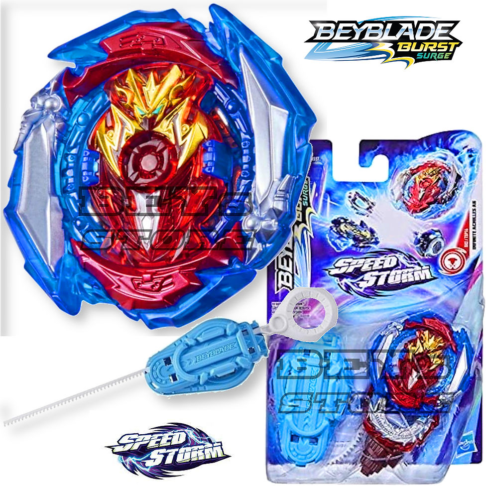 Miniatura: Beyblade Infinite Achilles A6 vs Wolrd Evo Helios - Hasbro