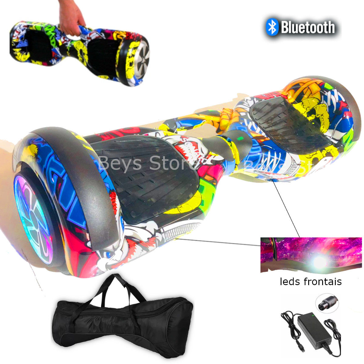 Hoverboard Balance Scooter Roda 6.5  Led Bluetooth 08