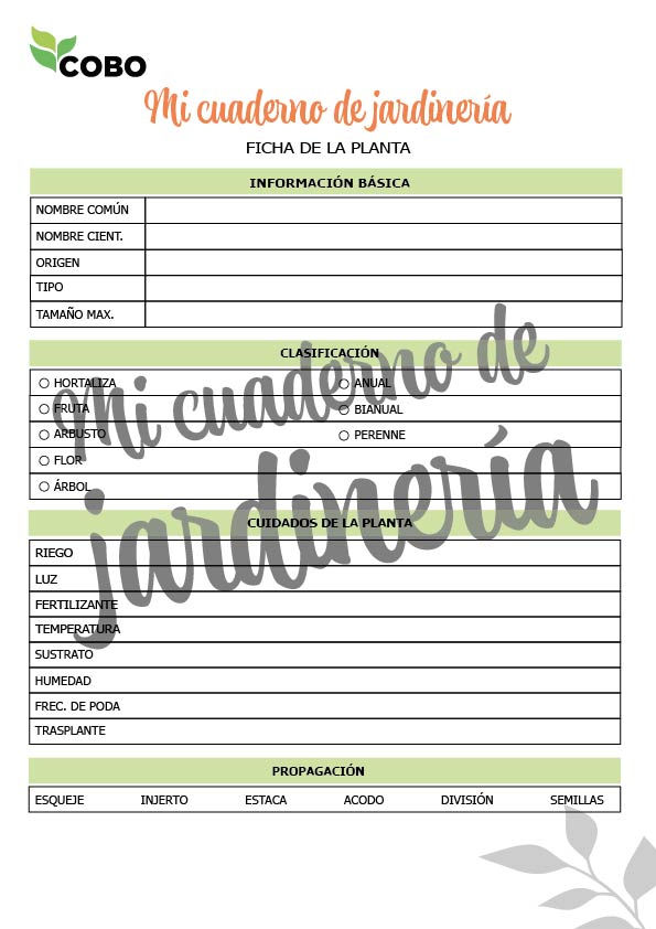 Miniatura: Mi cuaderno de jardinería para imprimir