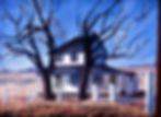 Laura Wheeler Waring painting of house in countryside of Cheyney, PA