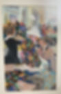 painting of women buying silk in department store