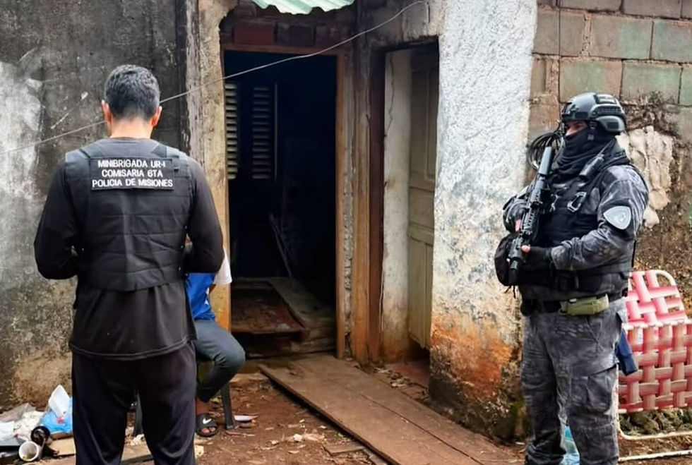 Operativo en la chacra 128 de Posadas
