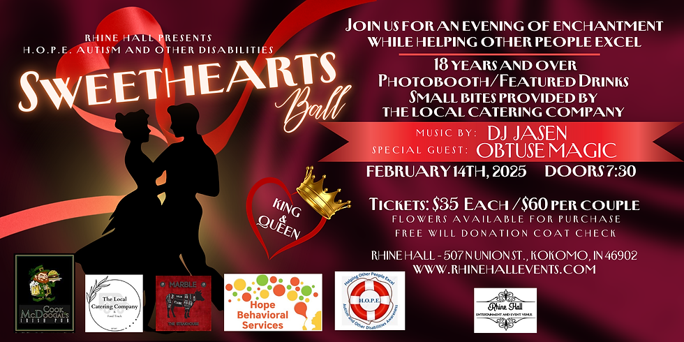 Sweethearts Ball - H.O.P.E. Autism and Other Disabilities Benefit