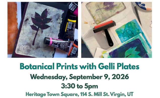 Botanical Prints with Gelli Plates - Workshop with Lanell Dike