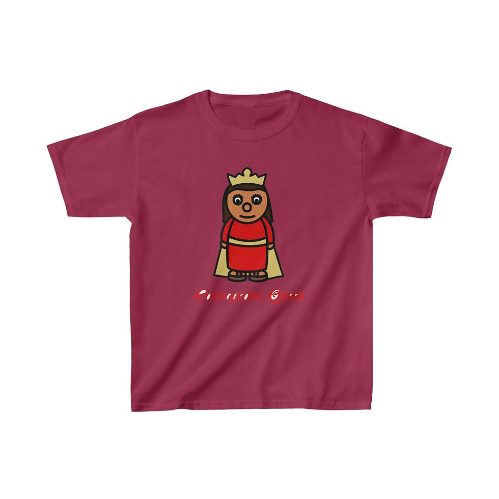 Thumbnail: Courageous Queen Kids Shirt (choose your color)