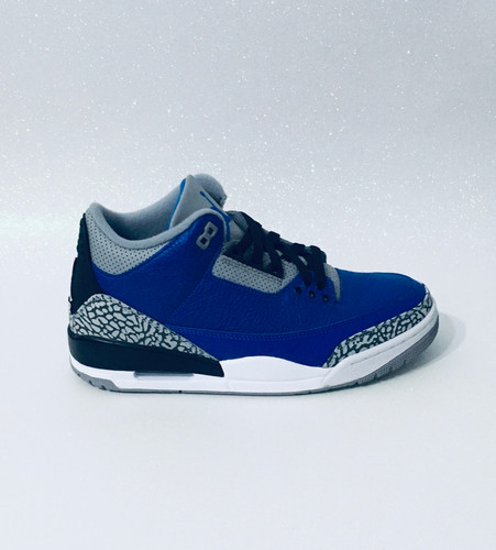 retro 3 cement blue