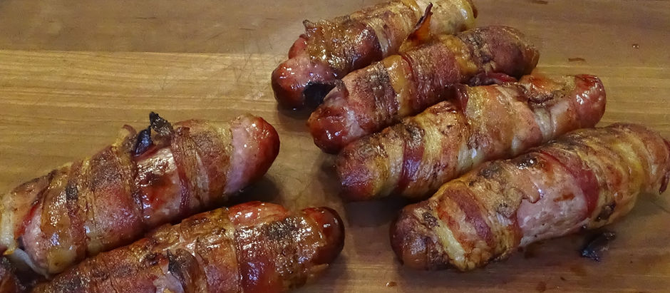 Cooking with Kyle, Smoked Bacon Wrapped Brats
