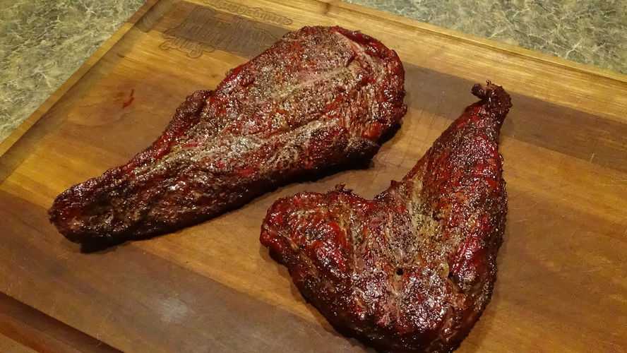 Smoking Two Beef Tri Tips