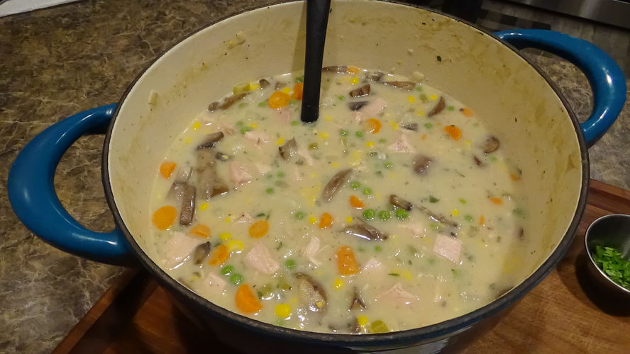 Smoked Turkey Pot Pie Soup