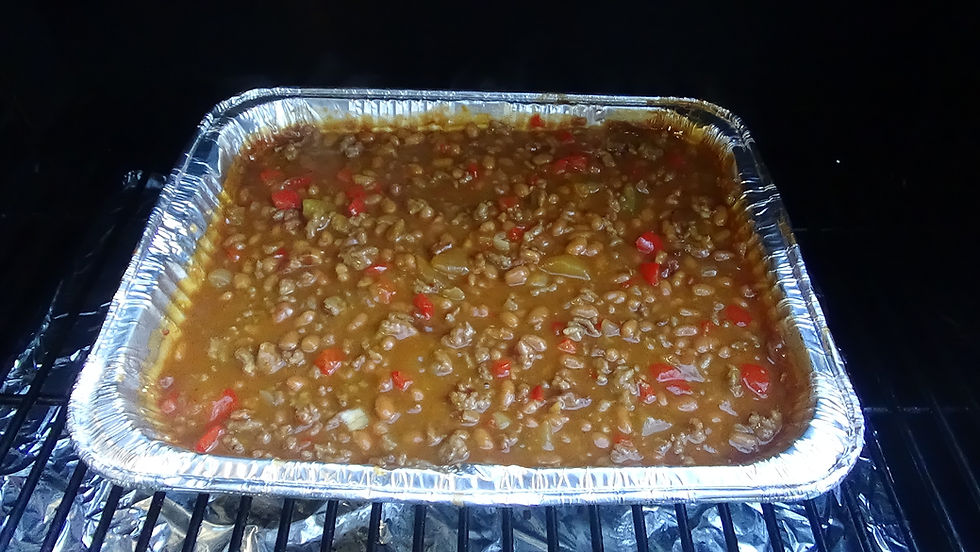 Smoked Apple Pie Baked Beans