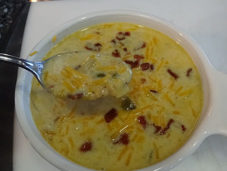 Keto Cheese and Bacon Soup