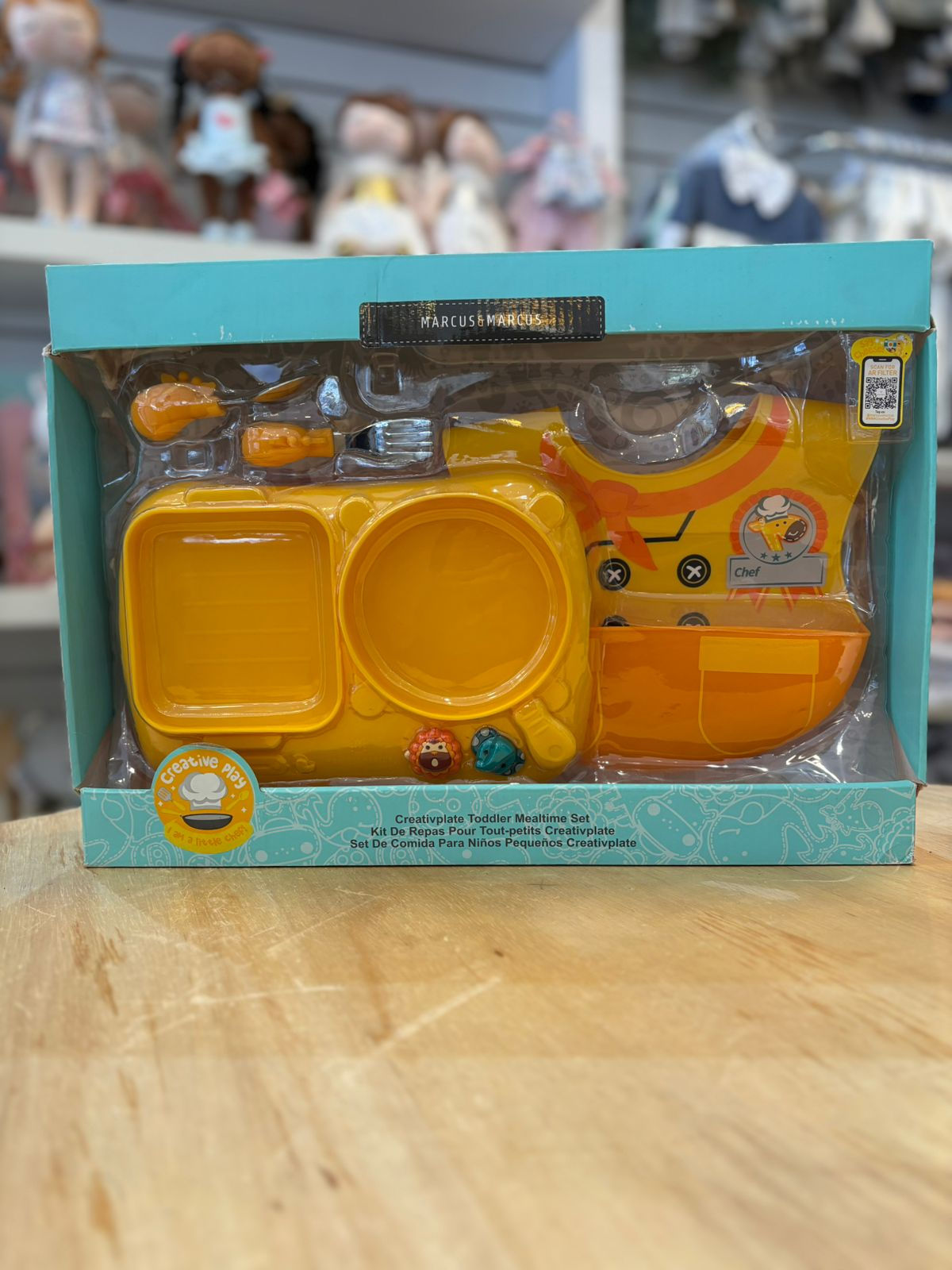 Kit de Alimentação em Silicone Marcus & Marcus Chef Amarelo