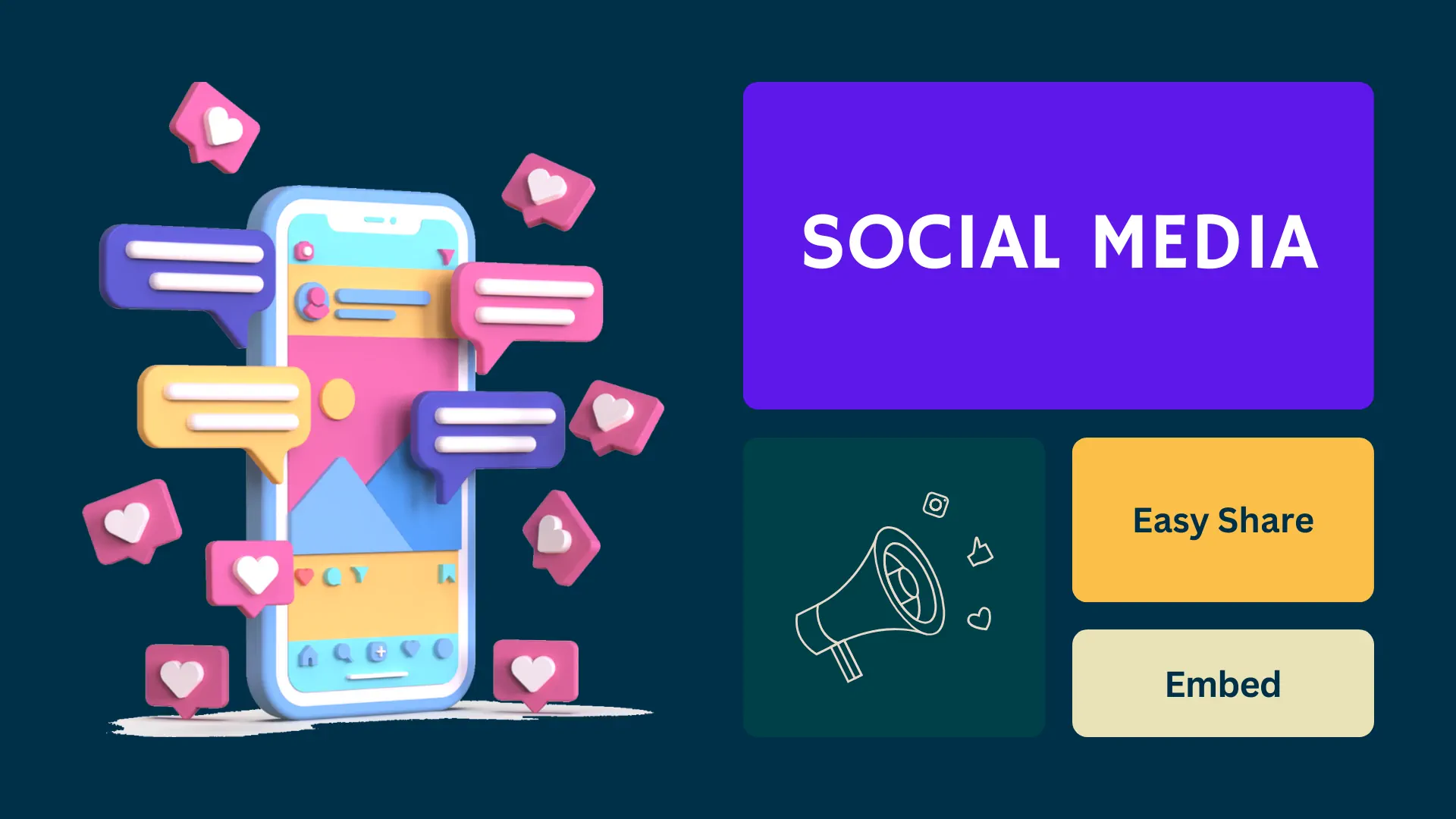 Social media feature for blogging platform