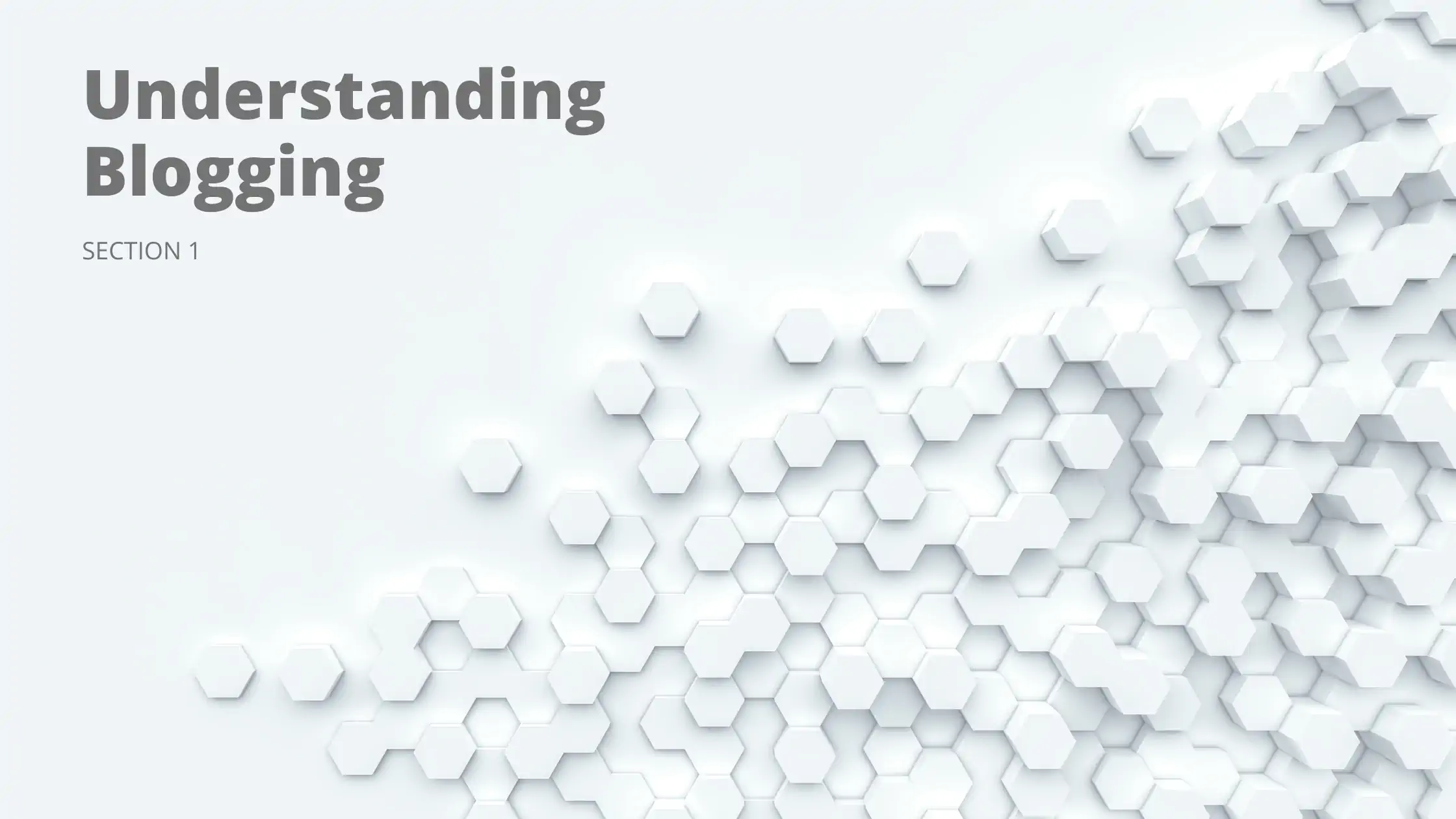Understanding blogging