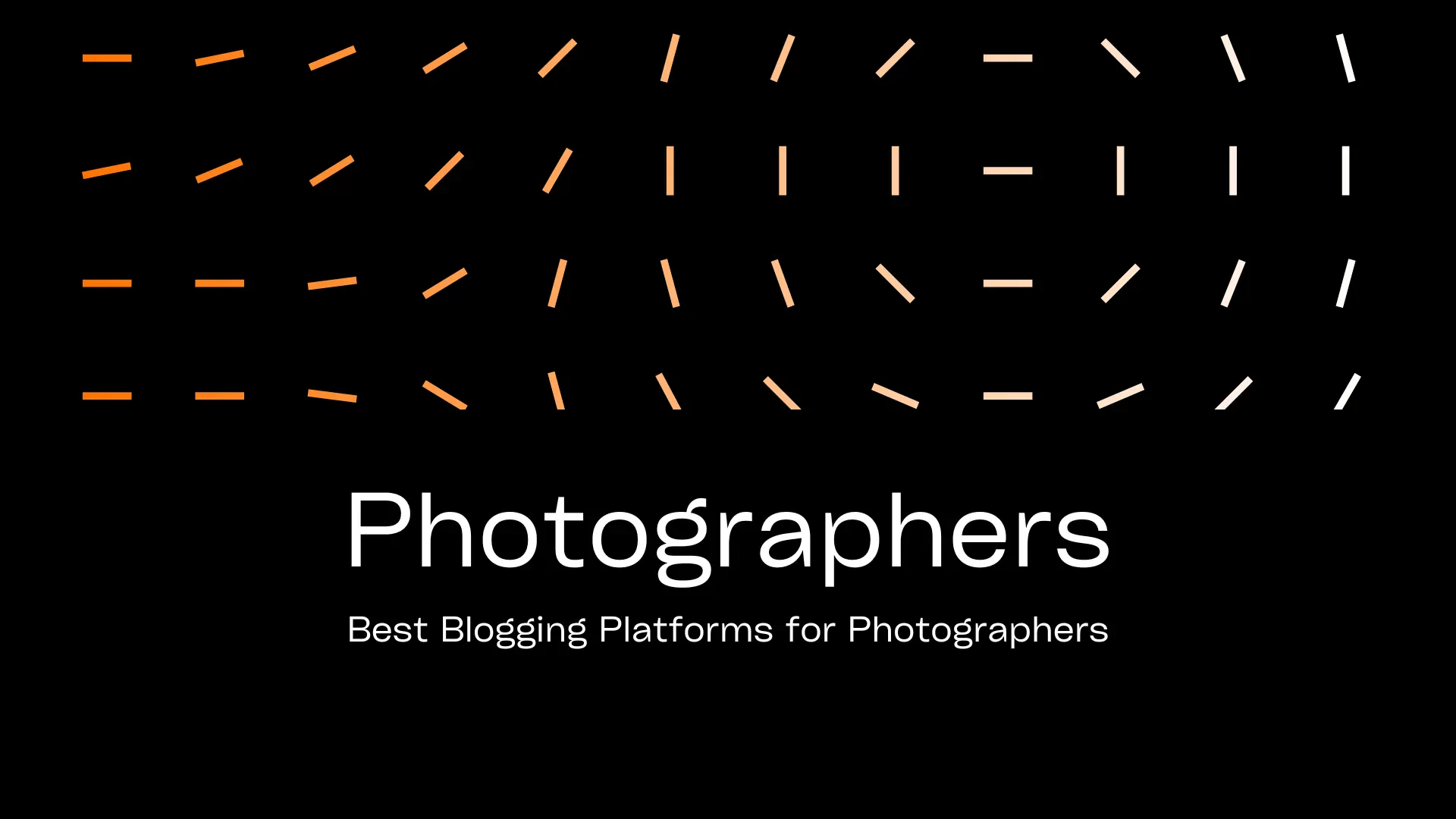 Best Blogging Platforms for Photographers 2024