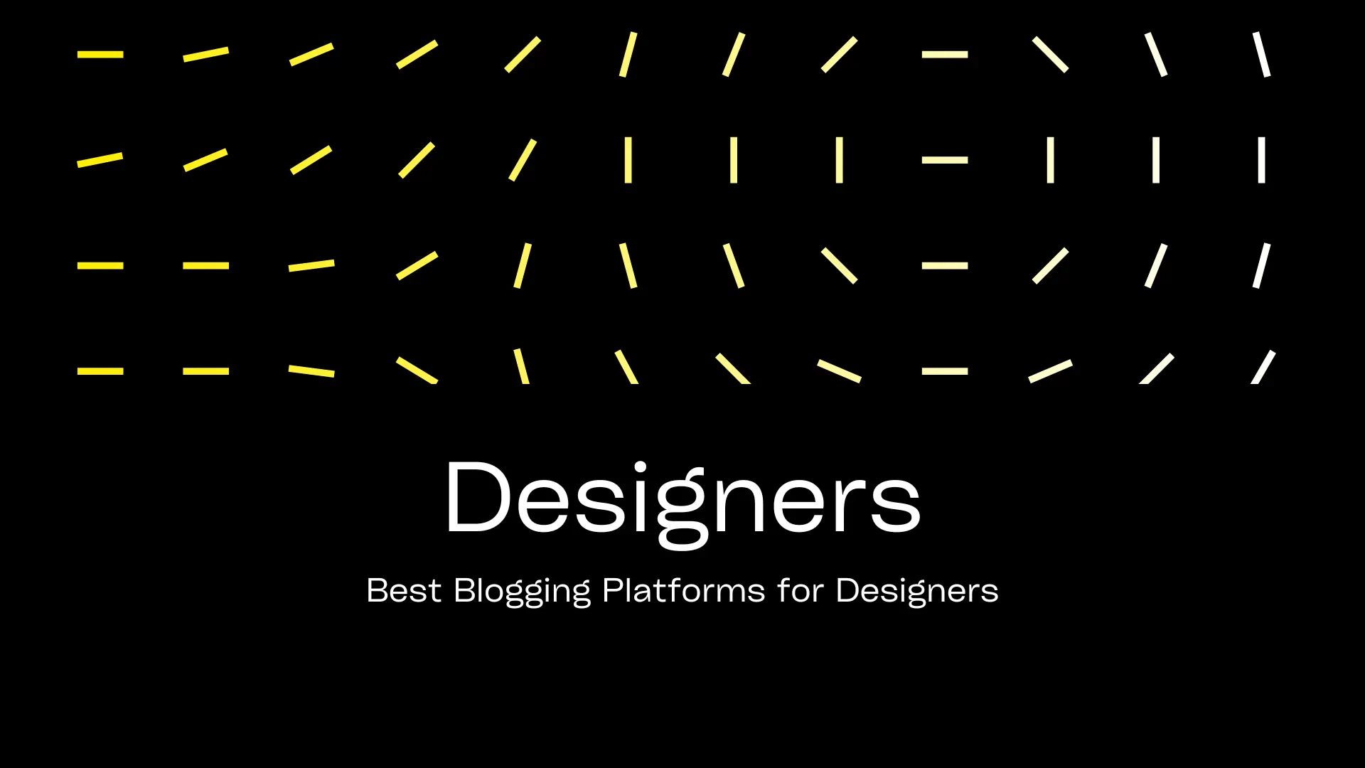 The Best Blogging Platforms for Designers