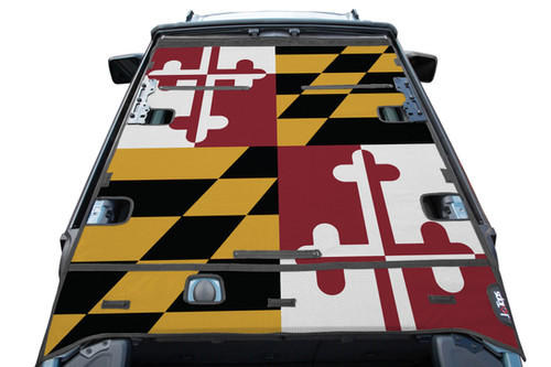 Bronco Bimini Mesh Shade Top - STATE FLAG (I-M) 4D or 2D | JTopsUSA