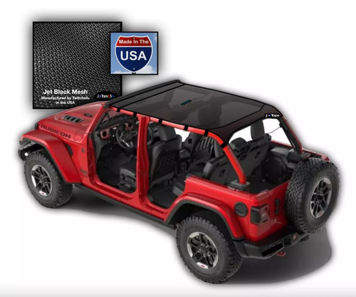 Jeep Wrangler (2024-26) 4 Dr. JLU Sunshade JTopsUSA. HARD TOP ONLY